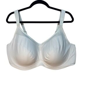 Adore Me White Full Coverage Underwire Mesh Trim Bra 46DDD Plus Size